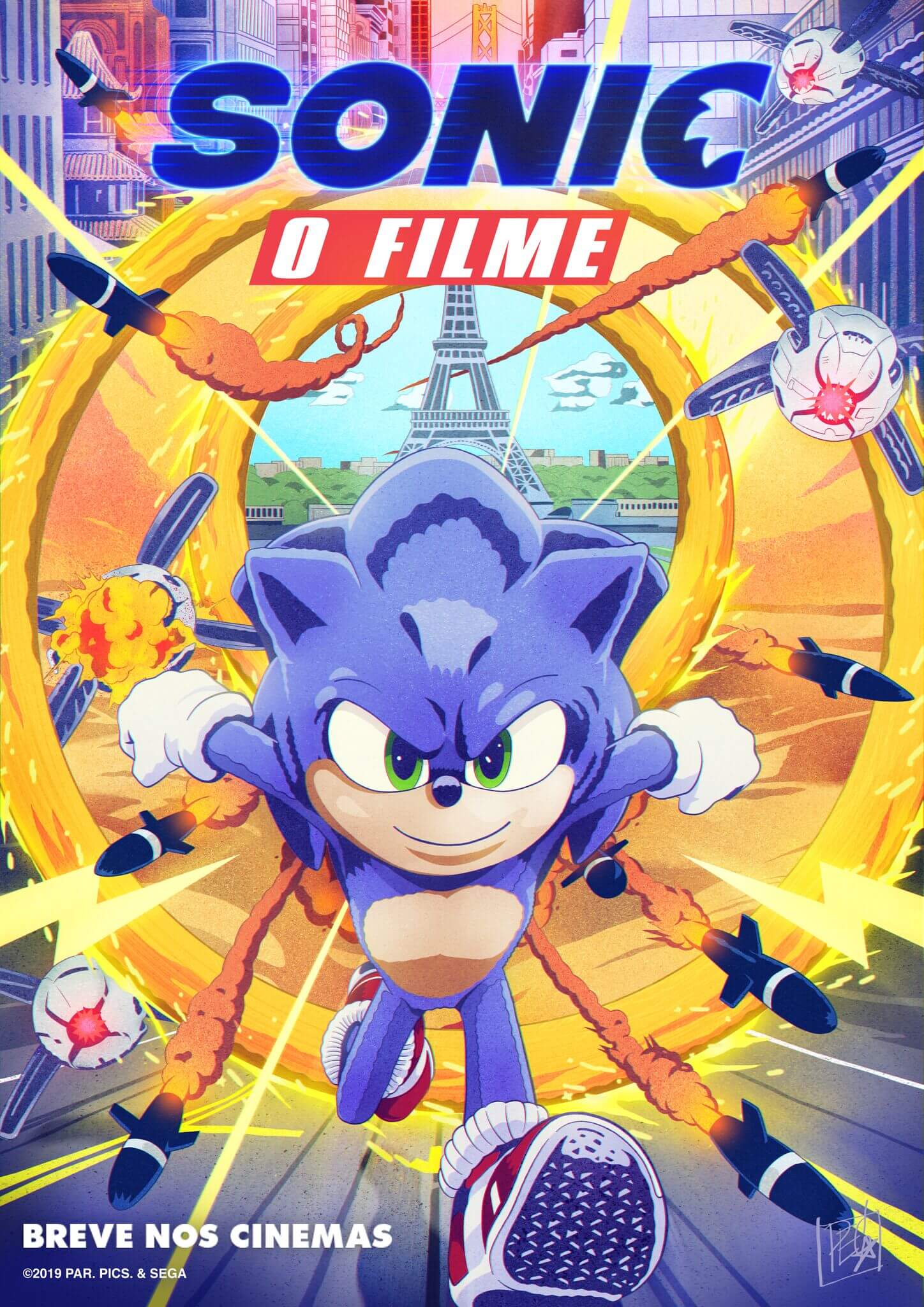 Sonic O Filme Revelado O Visual Completo Do Ouri O Azul