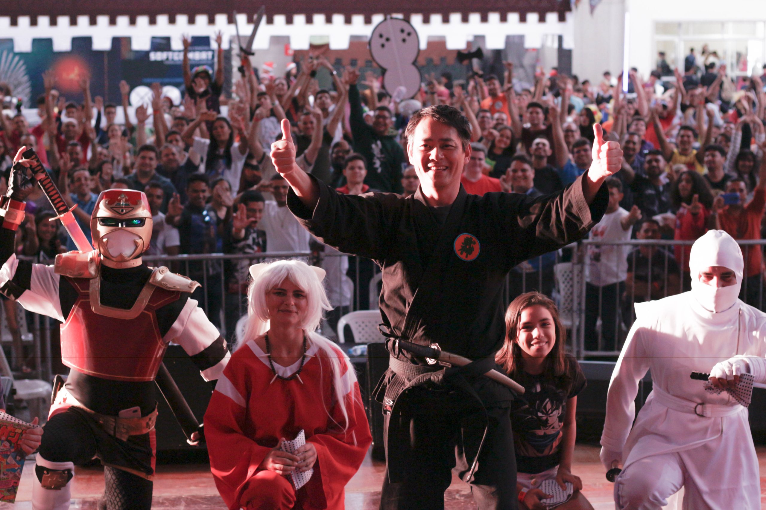 Takumi Tsutsui, ator da série Jiraiya, contagia o público cearense no último dia do Sana Fest 2017