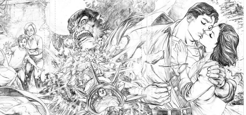 Capas de Man of Steel, desenhadas por Ivan Reis