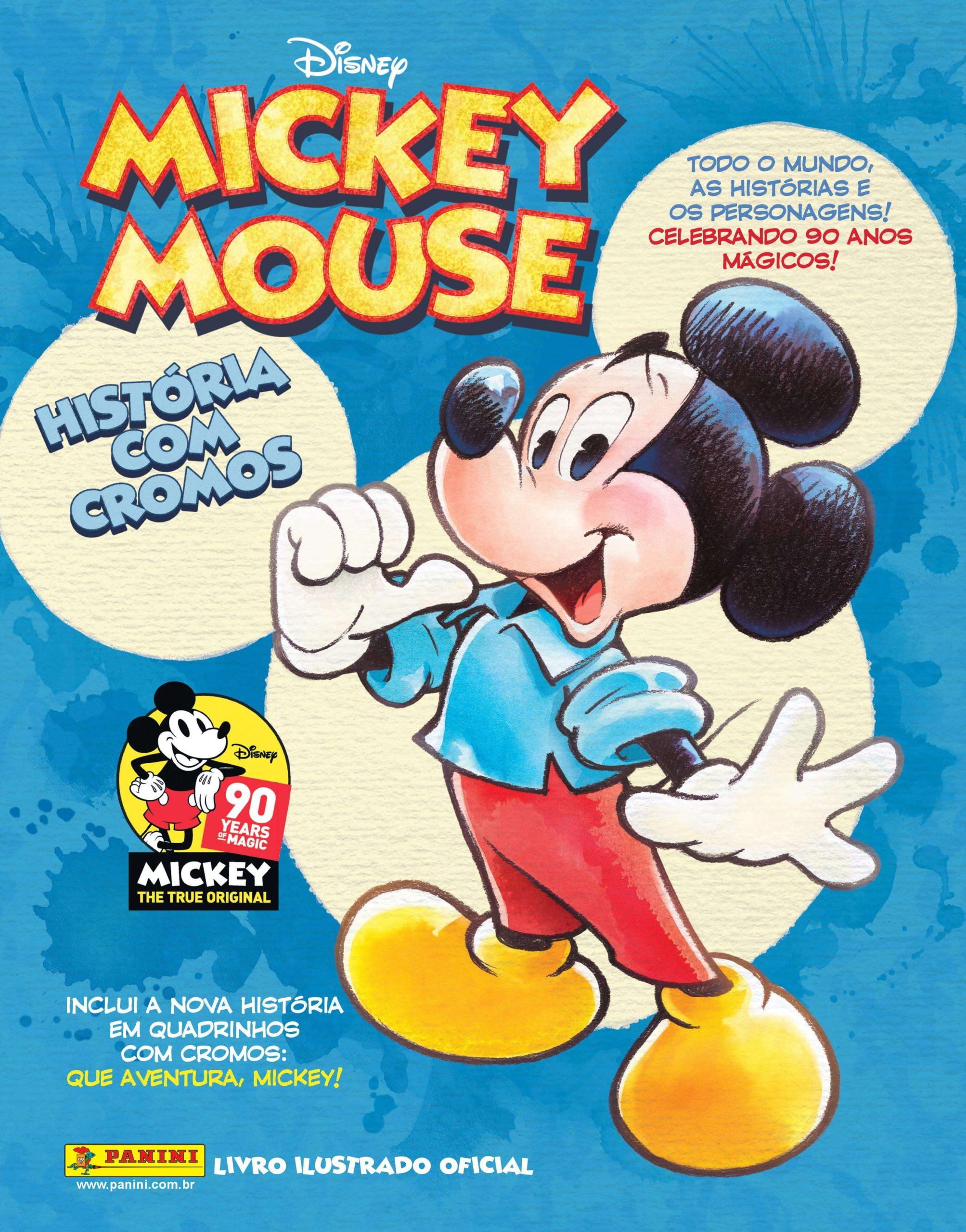 Panini adquire licença da Disney para lançar álbum histórico de Mickey 90 anos
