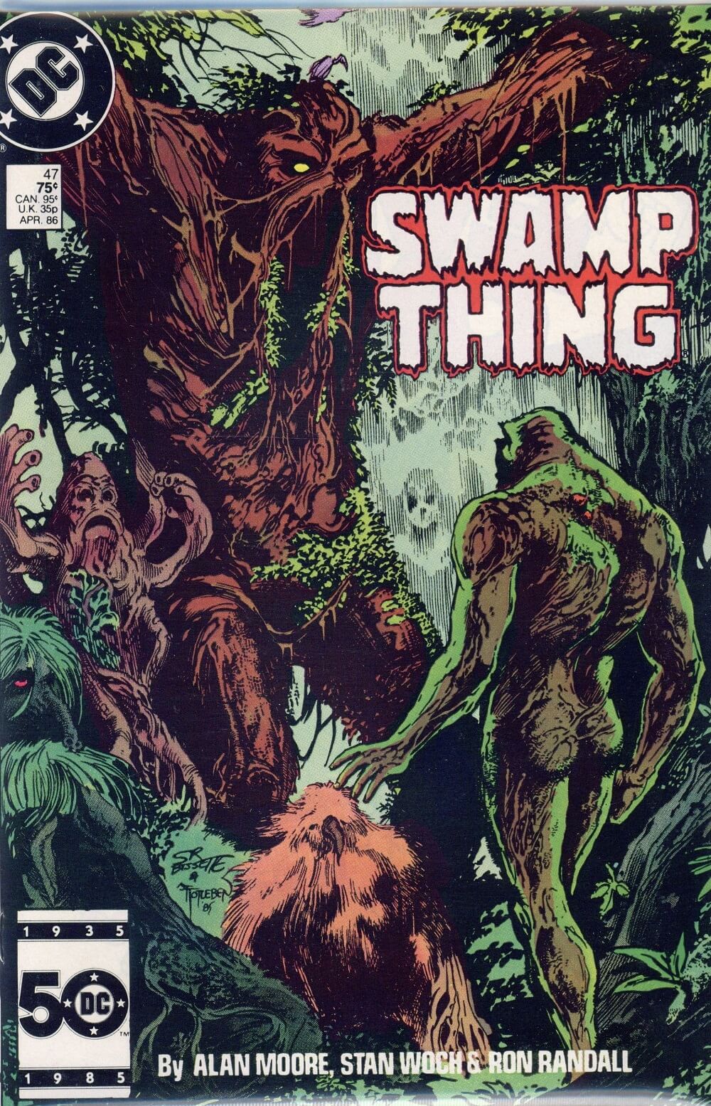 a saga do monstro do pântano, por alan moore - parlamento das árvores