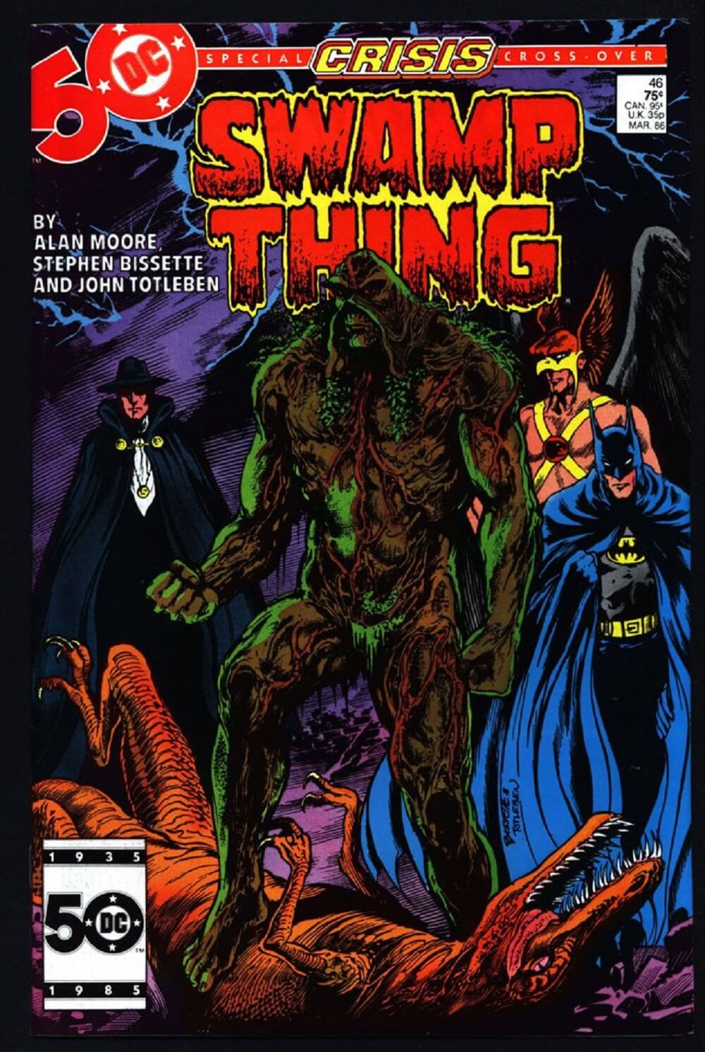 saga do monstro do pantano, por alan moore - revelações
