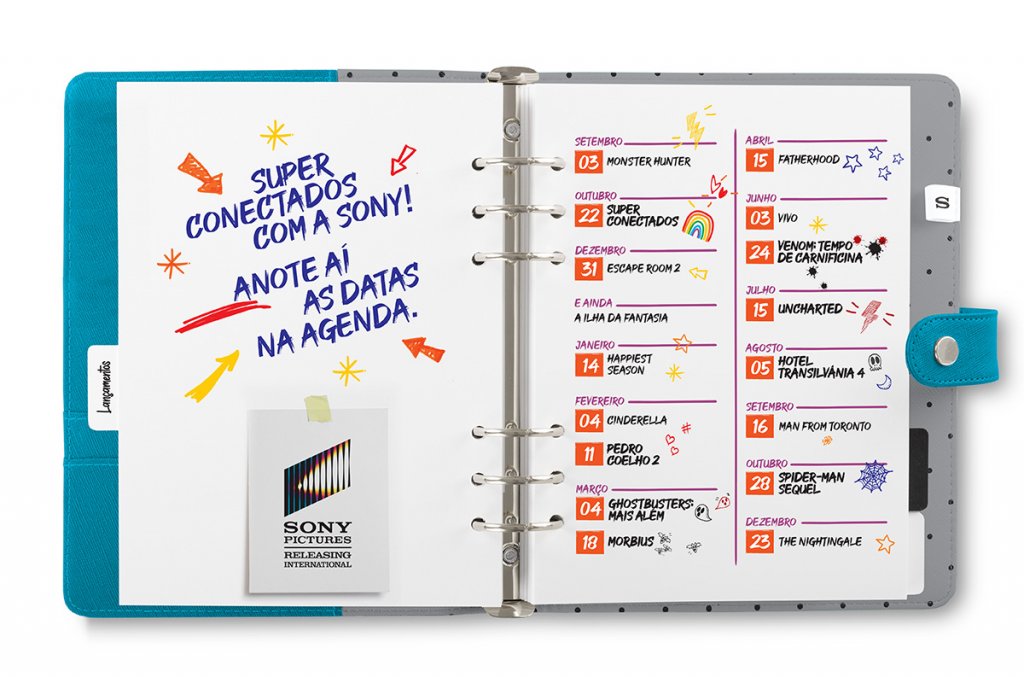 Calendário Sony Pictures