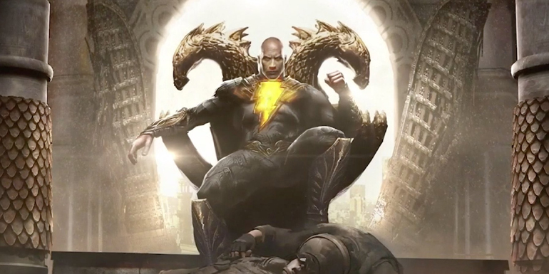 Adão Negro com The Rock