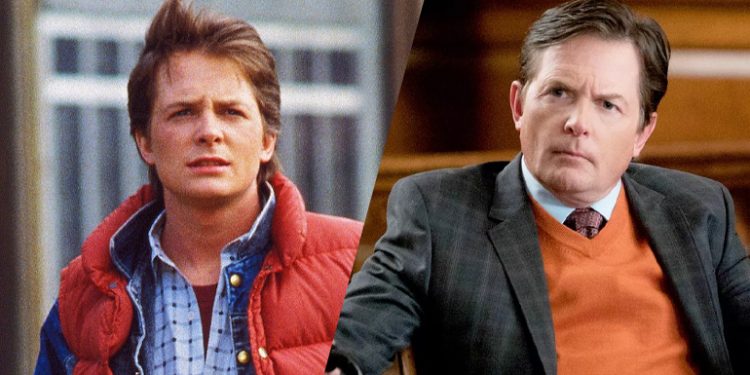 Michael J. Fox estrelou como Marty McFly em De Volta para o Futuro