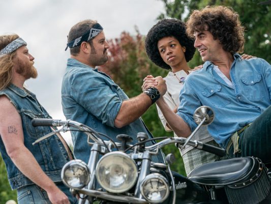 THE TRIAL OF THE CHICAGO 7 (Featured) SACHA BARON COHEN as Abbie Hoffman in THE TRIAL OF THE CHICAGO 7. Cr. NIKO TAVERNISE/NETFLIX © 2020