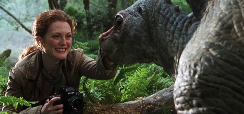 Julianne Moore em Jurassic Park e Jurassic World