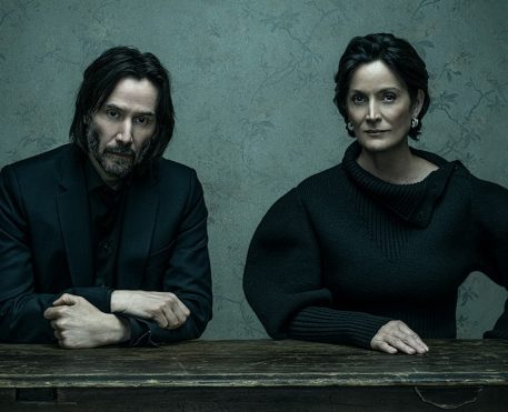 The Matrix Resurrections, Matrix 4. Keanu Reeves and Carrie-Anne Moss photographed exclusively on November 14 in LA.