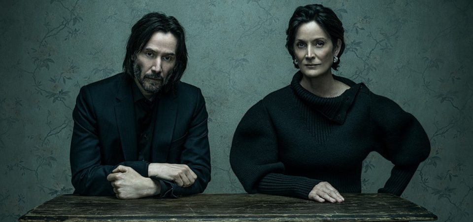 The Matrix Resurrections, Matrix 4. Keanu Reeves and Carrie-Anne Moss photographed exclusively on November 14 in LA.