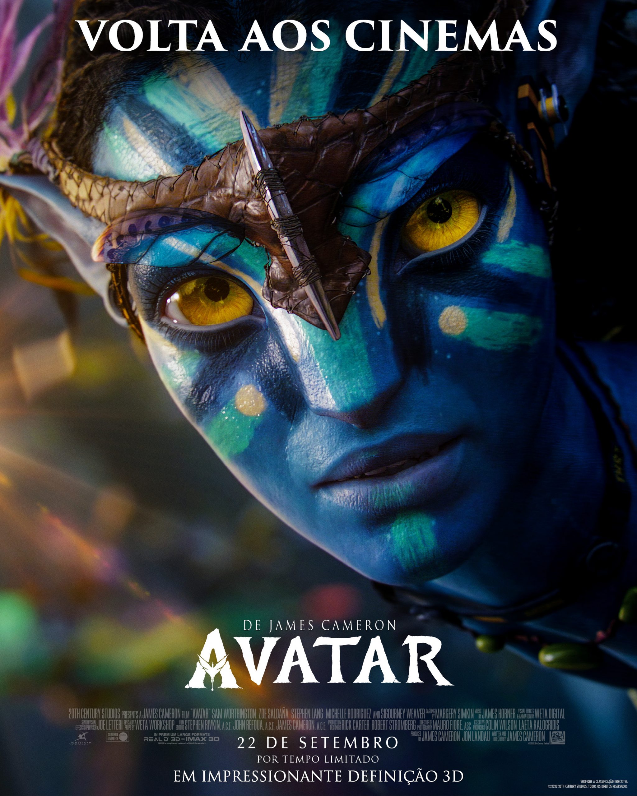 Avatar retorna aos cinemas em setembro