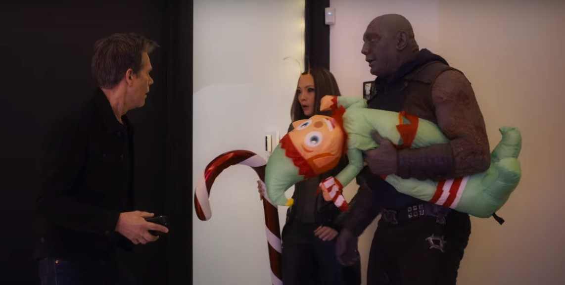 Guardiões da Galáxia encontram Kevin Bacon em especial de Natal