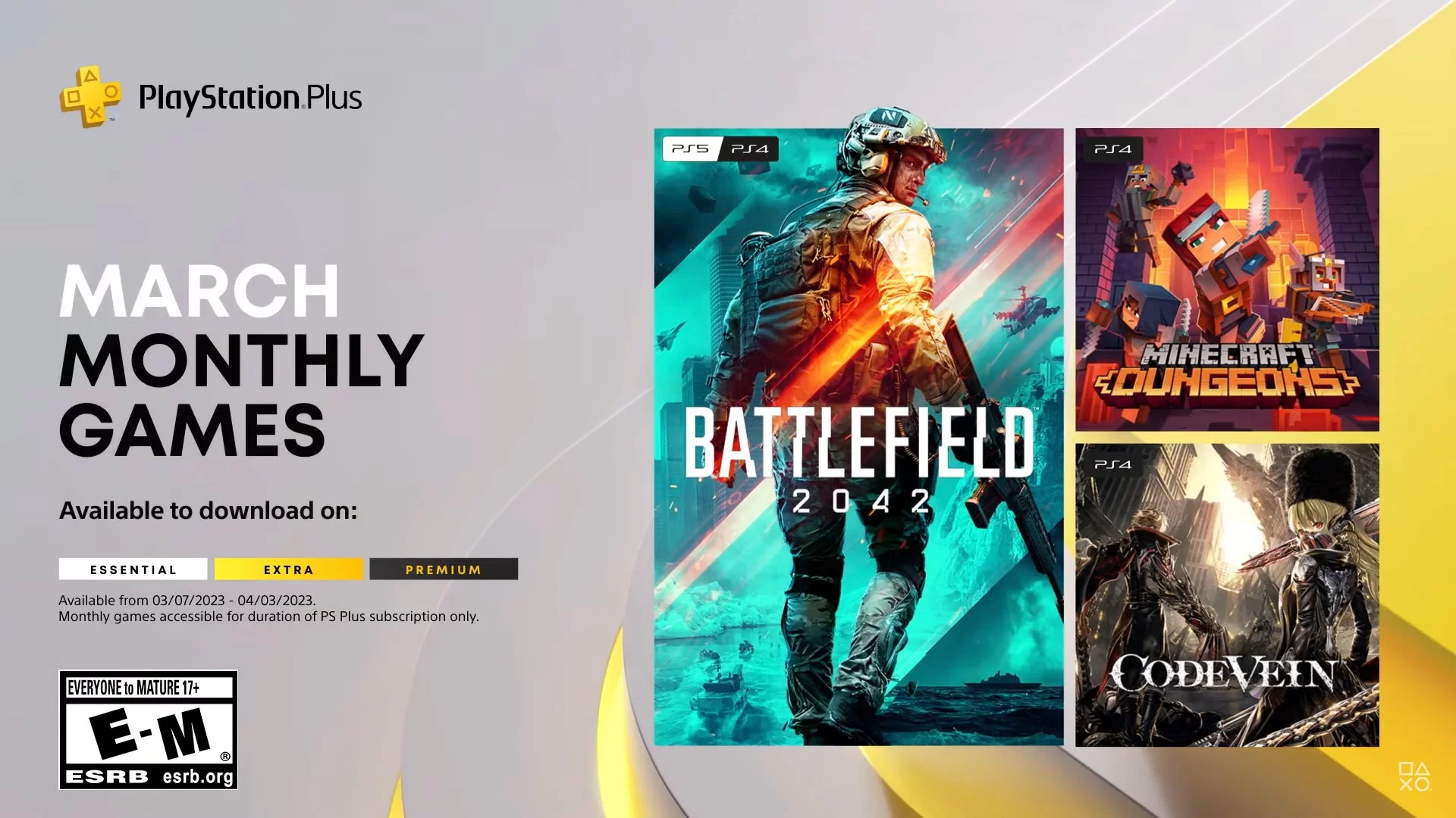 PlayStation anuncia os jogos da PS Plus do mês de março