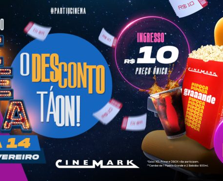 Semana do Cinema terá ingressos por R$10,00 e combos promocionais