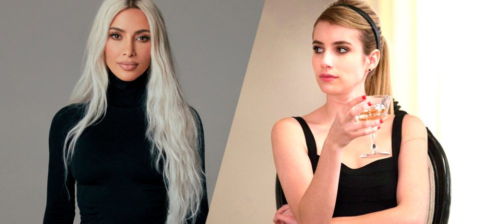 Kim Kardashian e Emma Roberts em American Horror Story