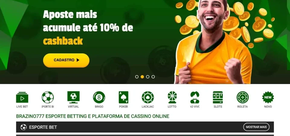 Ganhe dinheiro jogando jogos de Brazino777 casino no Brasil