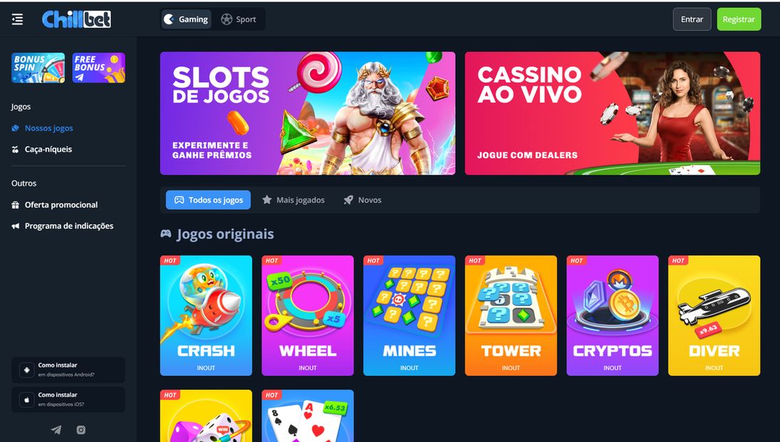 Benefícios do cassino chillbet