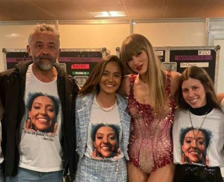 Taylor Swift encontra família de Ana Clara antes do último show no Brasil