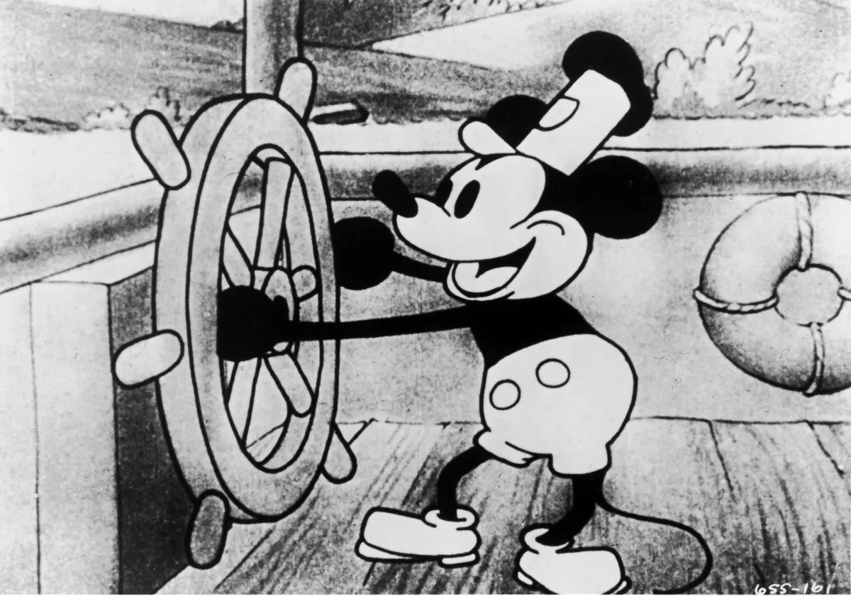 A primeira versão do Mickey Mouse entra em domínio público