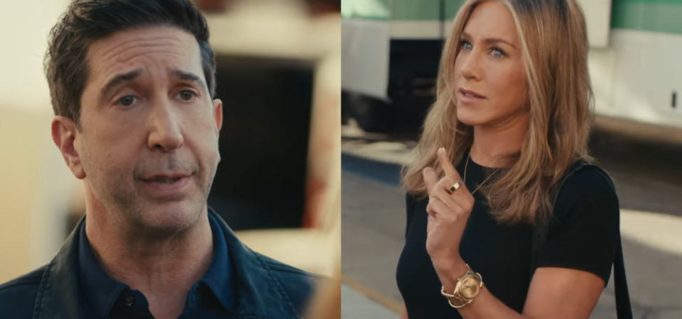 Jennifer Aniston e David Schwimmer superbowl