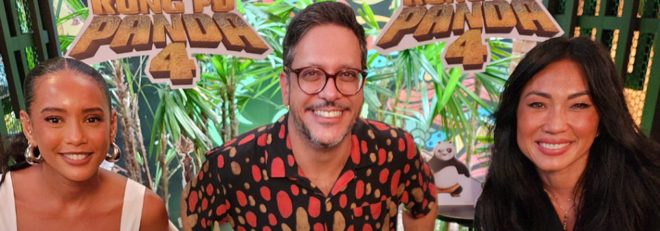 Kung Fu Panda 4 | Conversamos com Lúcio Mauro Filho, Taís Araújo e Danni Suzuki