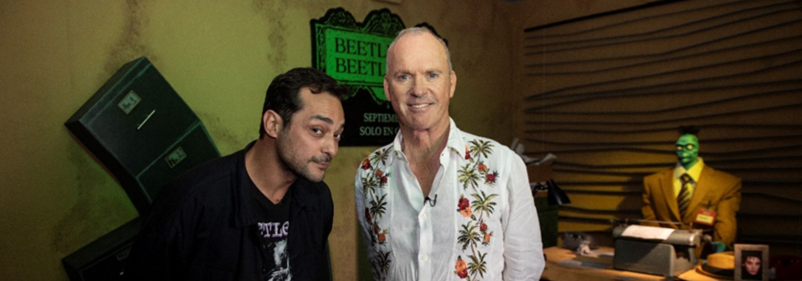 Eduardo Sterblitch e Michael Keaton conversam sobre Os Fantasmas Ainda Se Divertem