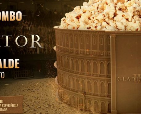 Cinemark apresenta balde colecionável do Coliseu para o lançamento de Gladiador II