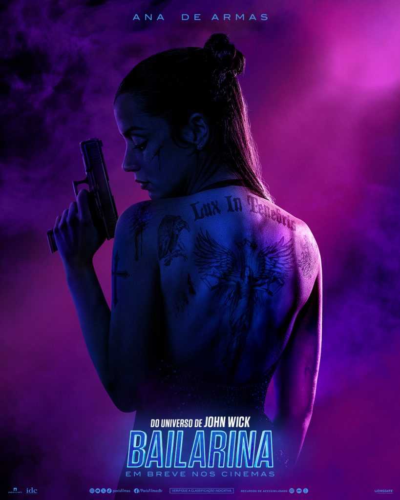Ana de Armas é destaque no cartaz de Bailarina, filme derivado de John Wick 
