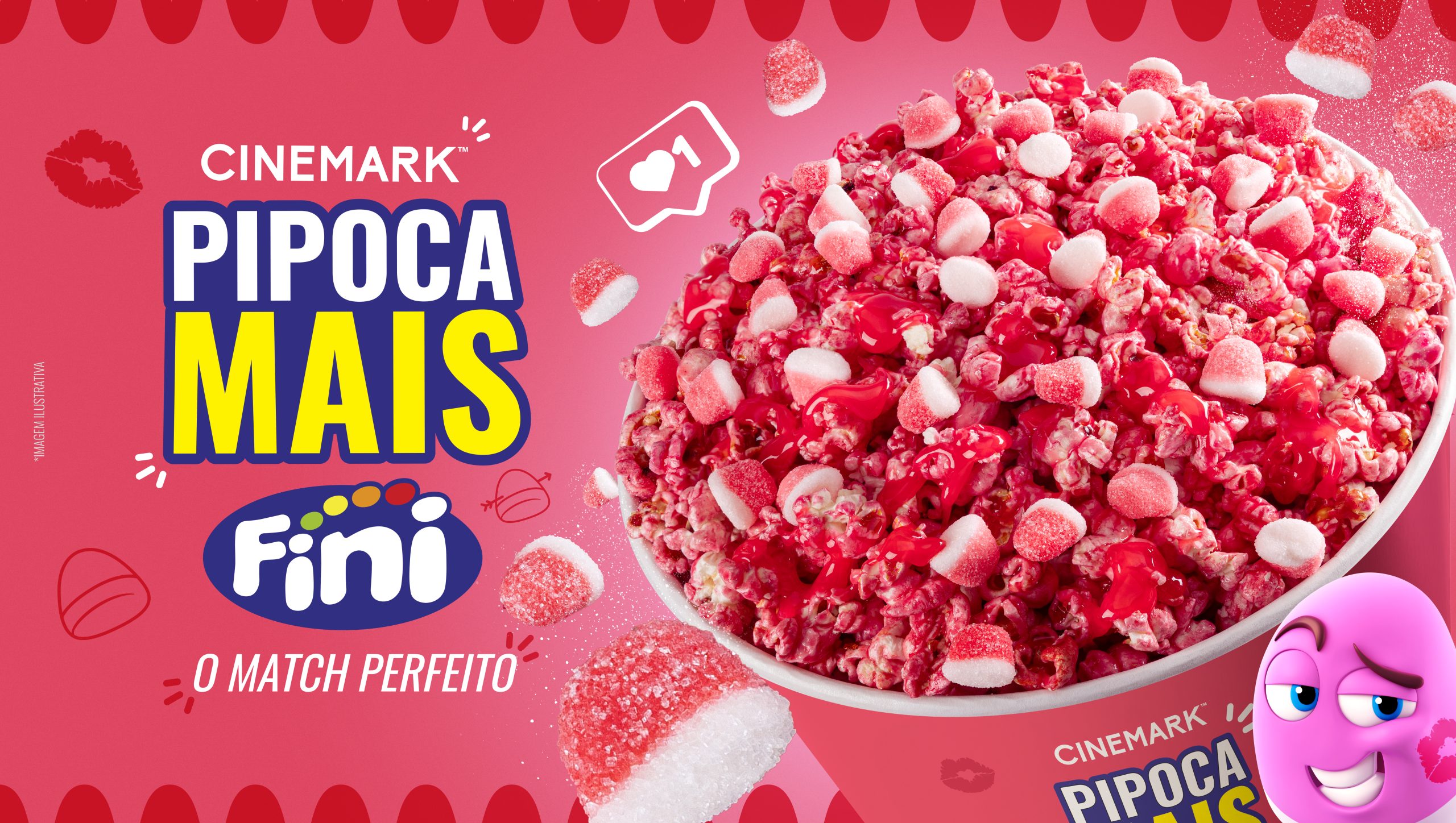 Cinemark e Fini lançam Pipoca Mais Fini Beijos