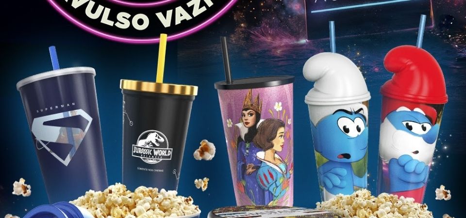 UCI divulga promoção de copos e baldes colecionáveis por R$15 durante Semana do Cinema