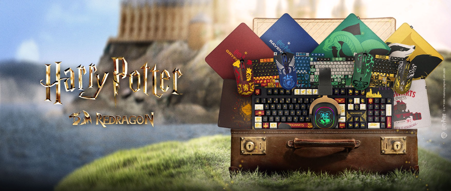 Warner Bros. Discovery e Redragon lançam linha oficial inspirada em Harry Potter para setups gamers