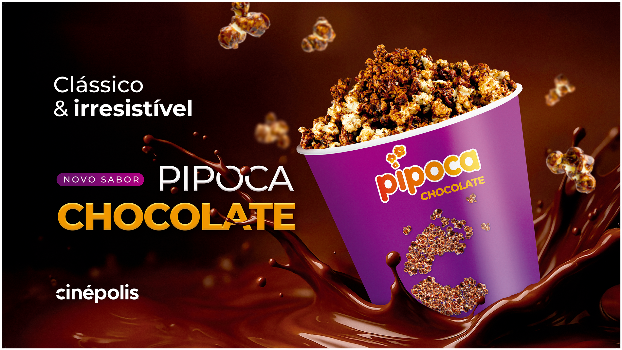 Cinépolis lança novo sabor pipoca chocolate