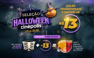 Seleção Halloween Cinépolis terá ingressos a R$ 13