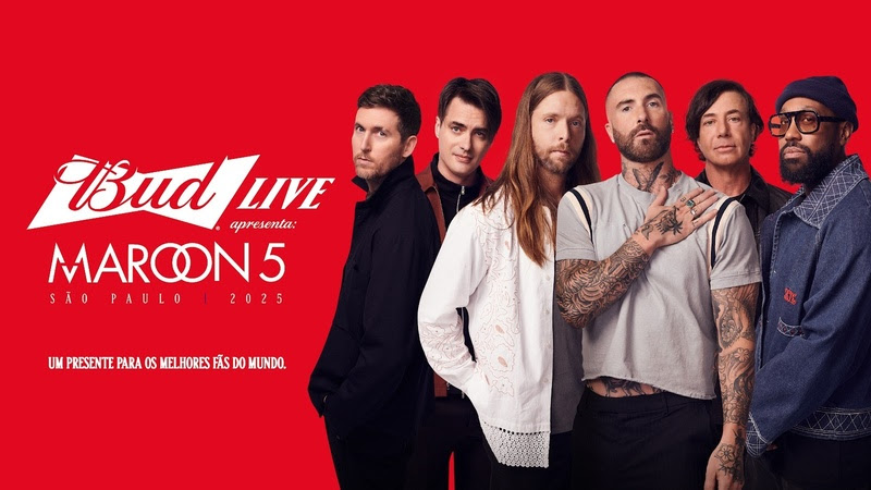 Budweiser traz Maroon 5 para show gratuito em São Paulo