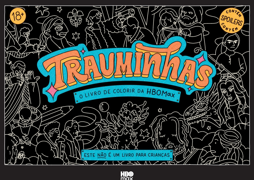 Trauminhas | HBO Max lançalivro de colorir com cenas icônicas de suas produções
