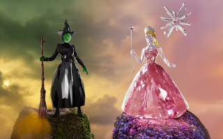 Wicked: Parte II | Swarovski lança estatuetas de Glinda e Elphaba