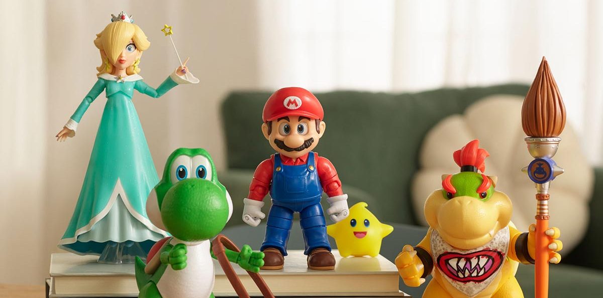 Universo de Super Mario ganha brinquedos interativos e itens colecionáveis