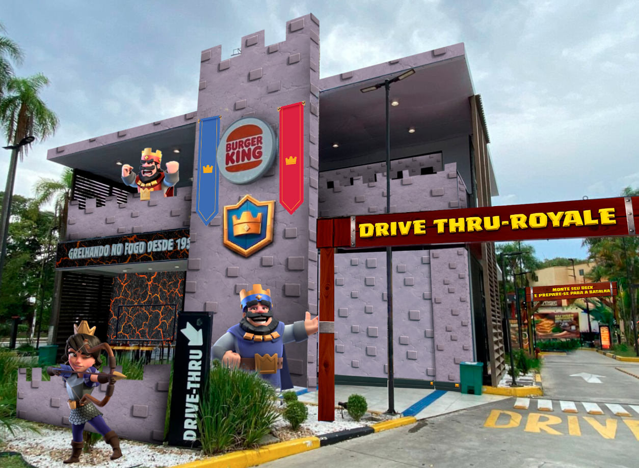 Burger King e Clash Royale criam loja temática e levam recompensas do game para combos
