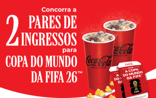 Cinépolis e Coca-Cola lançam campanha com sorteio de ingressos para a Copa do Mundo da FIFA 2026