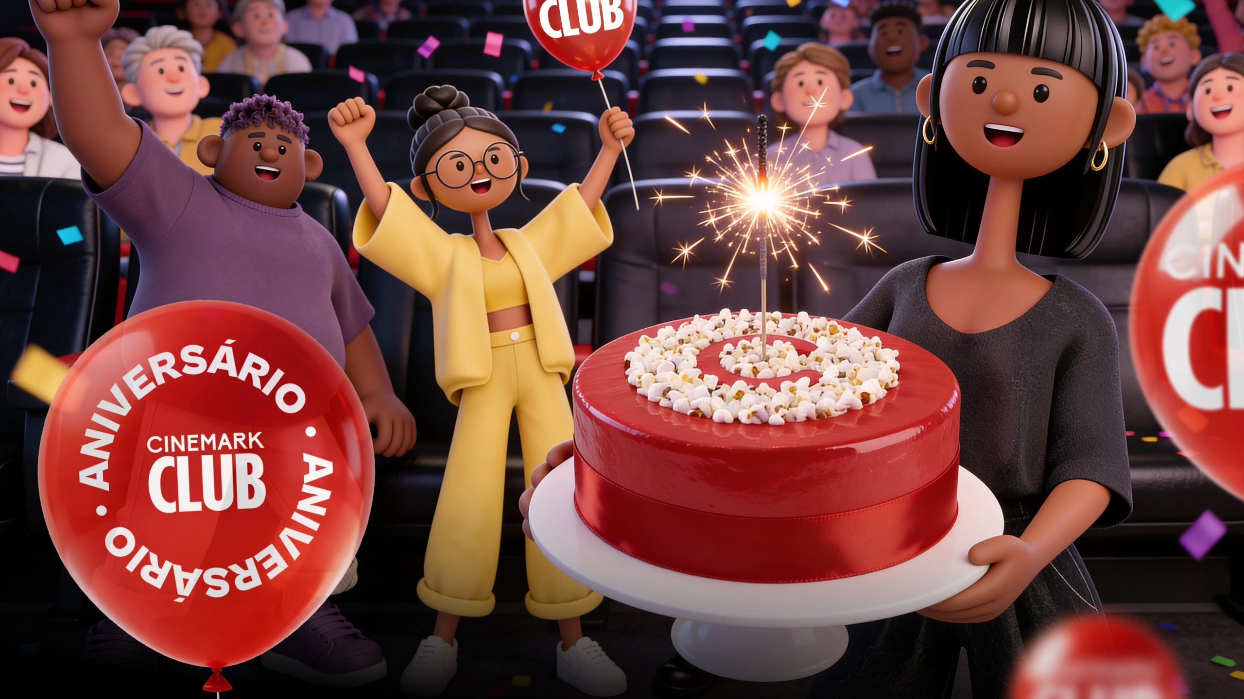 Cinemark Club celebra aniversário com descontos especiais