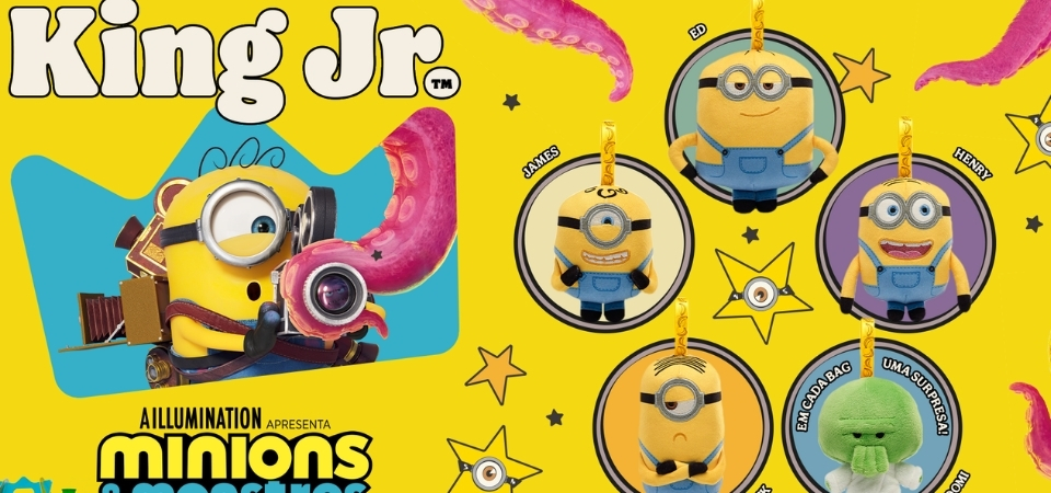 Os Minions invadem o Burger King em parceria ligada ao novo filme
