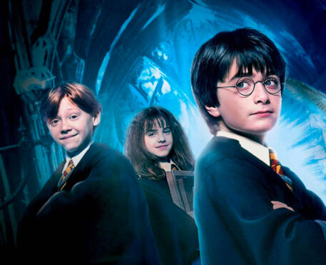Harry Potter e a Pedra Filosofal.