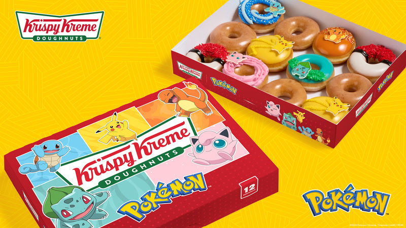 Krispy Kreme lança nova coleção de donuts Pokémon