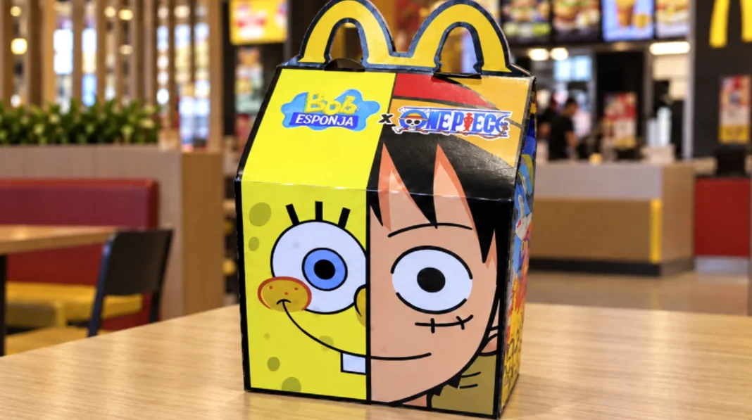 Méqui junta os mundos de Bob Esponja e ONE PIECE