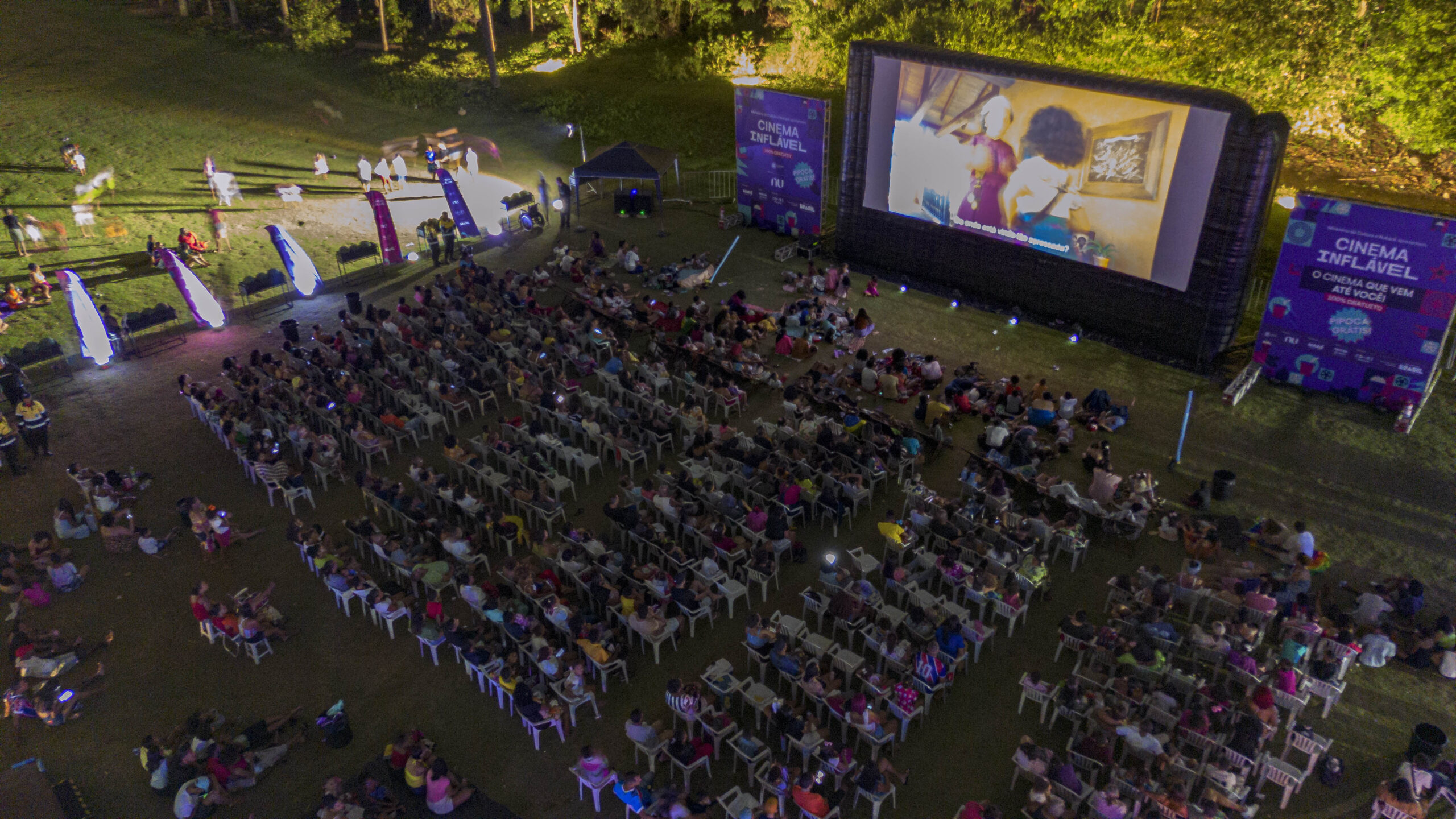 Osasco recebe o Cinema Inflável com três noites de sessões gratuitas ao ar livre